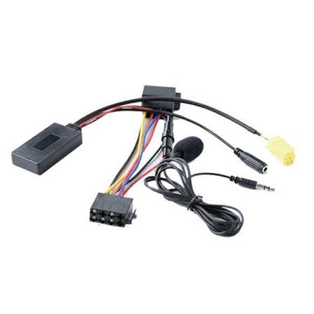 6Pin Bil Bluetooth Ljudadapter MIC Handsfree AUX-kabel för Alfa Romeo 159 Fiat 500 LANCIA Musa Benz Smart Fortwo 451