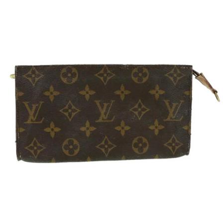 Louis Vuitton Vintage, Brown Canvas Louis Vuitton Poche Toilette Bruin, Dames, Maat:ONE Size