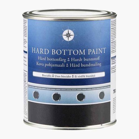 Hård bottenfärg biocidfri svart 0 75 liter - Biltema