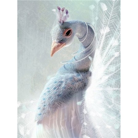 30x40cm 5D DIY Diamantmaleri Full, Påfuglserie#J, DIY Diamant