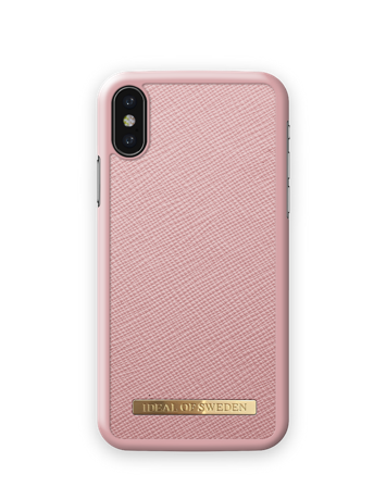 Saffiano Case iPhone X Pink