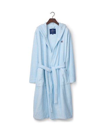 Lexington Unisex morgonrock med luva, cloud blue
