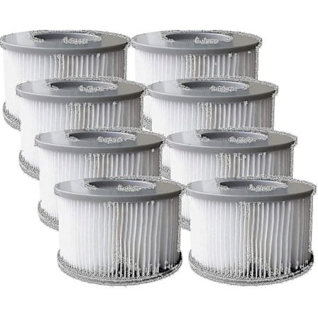 Pakke med 8 udskiftningsfilterpatroner til Mspa oppustelig pool, Ruikalucky jacuzzi