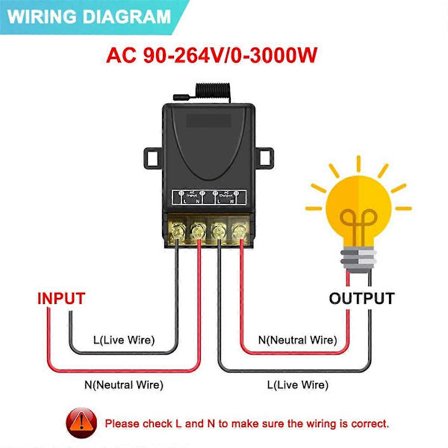 Kauko-ohjattava RF-kytkin 220V 30A rele vastaanotin + lähetinsarja