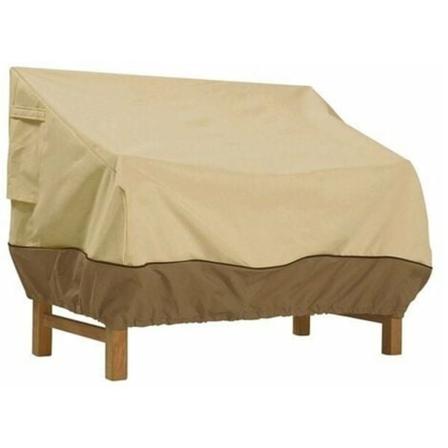 Benkdeksel, hagebenkdeksel vanntett Oxford-stoff, utendørs benkdeksel anti-UV og vindbeskyttelsesdeksel for sofa (kaffe, 193x83x84cm)