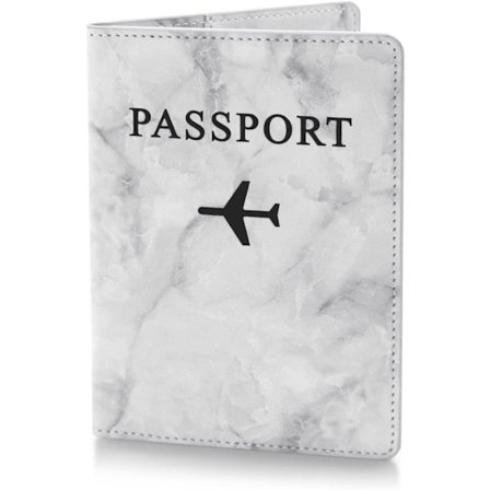 Fashion Läder Marmorering Business Passfodral Cover Case med Förvaringsficka Organizer Flygbiljett Bank