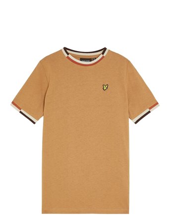 Multi Rib T-Shirt Beige Lyle & Scott