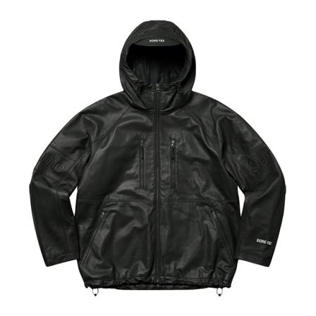 Supreme Leather Jakke Sort, Herre