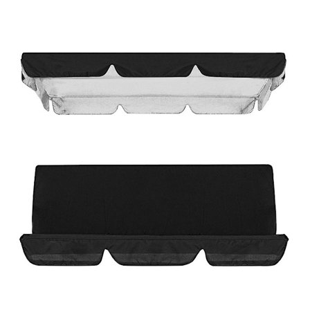 Ulkokäyttöön tarkoitettu keinun katoksen vaihtokangas, katoksen päällinen ja istuinpäällinen keinulle patiolle puutarhaan, 164*114*15cm/150*50*10cm