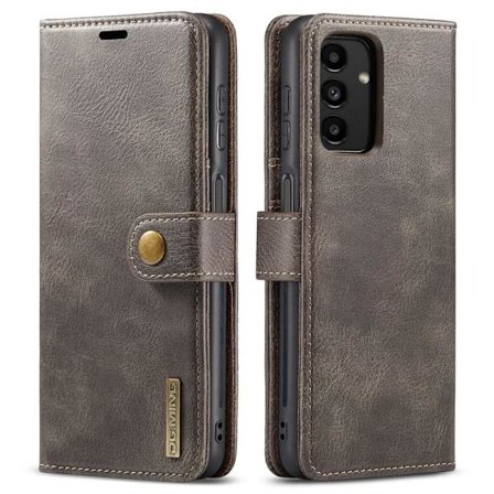 DG MING Samsung A13 4G 2-in-1 magneetti lompakkokotelo - Harmaa