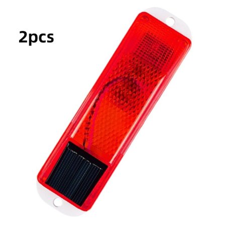 2st Varnings-LED-lampa Strobe Solar-lampa RÖD