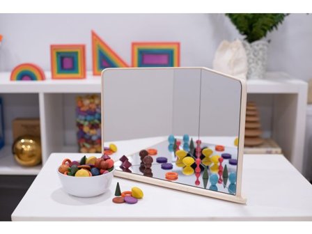 TICKIT Spegel Fyrvägs - Lyreco - Skolmöbler och inredning - Lekmöbler - Skärmar, speglar och teater