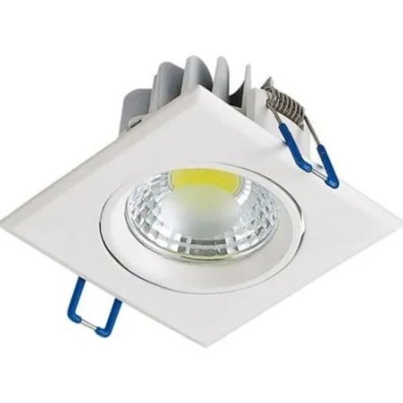 Spot LED downlight fyrkantig vit 3W (Eq. 25W) Dim 90x90mm