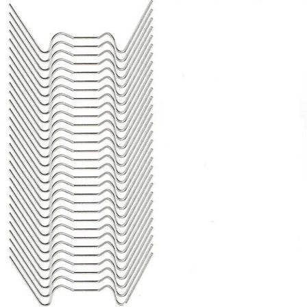 50 stk rustfritt stål drivhus metallfesteklips med wire drivhustilbehør 77x32x15mm sølv