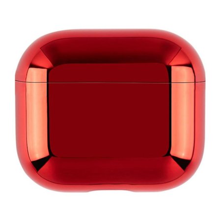 AirPods 4 PC Hard Case Electroplating Earphone Protective Cover - Red