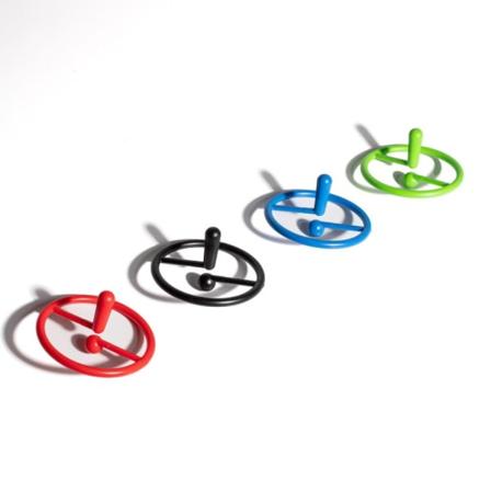 2 stk tilfældige farver Fidget Toy Spin Rotating Gyro Decompress Multicolor