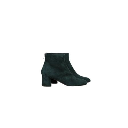 Attilio Giusti, AGL Olga Bootie Velour Sherwood Groen, Dames, Maat:38 1/2 EU,suede