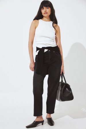 NA-KD Jean mom à taille haute - Jean mom - Gris - EU 40