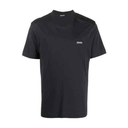 Ermenegildo Zegna, T-Shirts Zwart, Heren, Maat:S