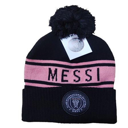 Xbi- Fotballfans varmende brodert lue vinterlue Messi Black
