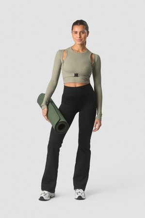 ICANIWILL - Shourai Cropped Long Sleeve Wmn Light Sea Green - Pitkähihaiset - Naiset - Treenivaatteet ICIW:ltä