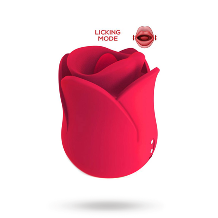 Meryl Rose Shaped Vibe Stimulator With Tongue - Sexleker Vuxen: Vibrator, dildo & massajestaver