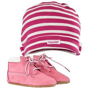 Kids - Timberland Kids Set of 2 Pink Baby Booties 17 (US 2) - Boots - 17 (US 2) - Pink