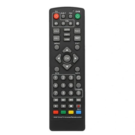 Universell DVB-T2 digitalbox fjärrkontroll trådlös Smart TV digitalbox kontroll ersättning HDTV Smart TV box svart{AZC}[co]