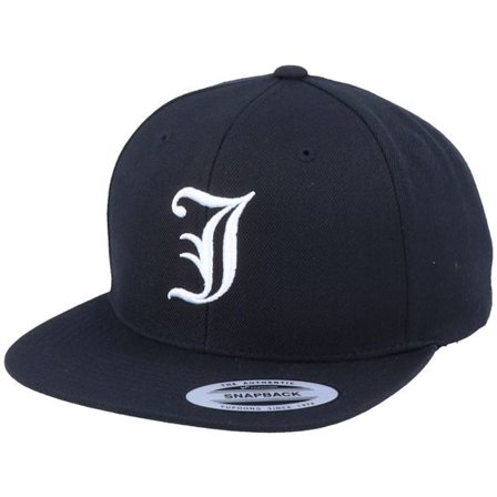 Iconic - Svart snapback Keps - J Letter 3D Black Snapback @ Hatstore