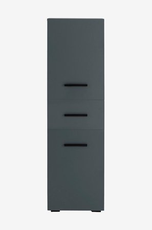 Loft24 - Badrumsskåp Malika Midi 2 dörrar/1 låda - Grå - Badrumsmöbler - Från Homeroom