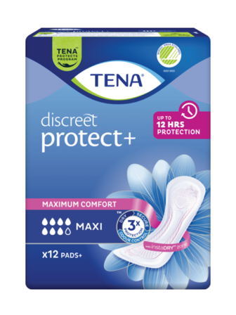 Tena Discreet Maxi InstaDry, 12 stk.