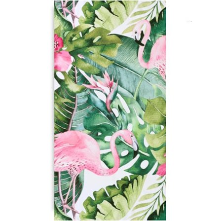 Flamingo Badehåndklæde, 150x75cm Mikrofiber, Hurtigtørrende, Sandfrit, til Pool, Bad, Yoga, Tropisk Design, Fantastisk til Piger, Kvinder, Flamingo 