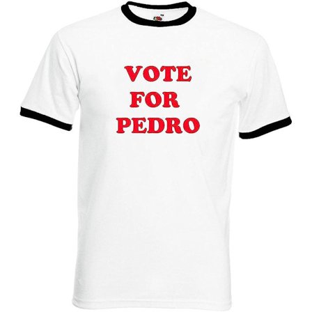 Rösta på Pedro Napoleon Dynamite Retro Fruit Of The Loom T-shirt i bomull