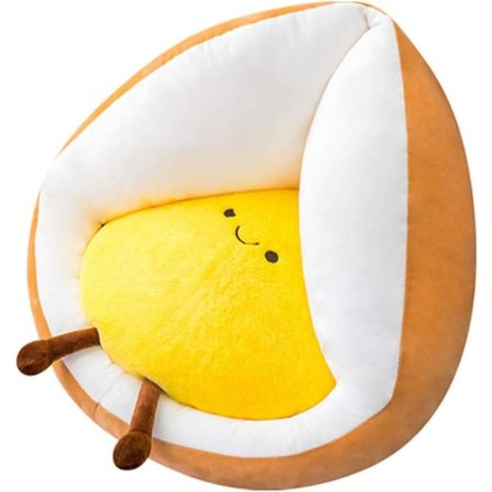 IC 22x22 tvättbar golvmatta med kuddkärna Stolmatta Golvkudde med ryggstöd för barn Läsområde Balkong Utomhuskontorsstol Husdjurssäng (söt ägg)