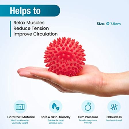 Lacrosse & Spiky Massasjeballsett - Perfekt for Triggerpunkt Th