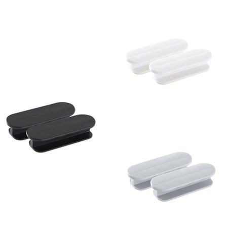 6 stk. Kjøleskapdørhåndtak, selvklebende håndtak, Hjelper for skapskuffer, Skaphåndtak, Vindusknapper