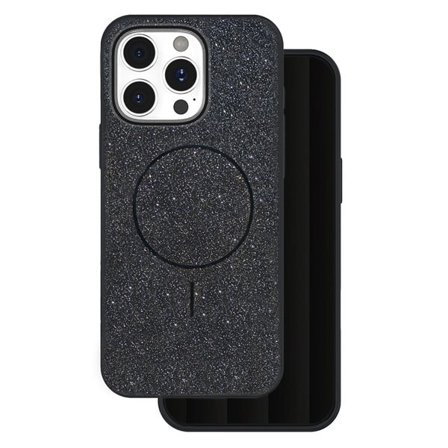 Glittrigt skal för iPhone 16 Pro – Svart