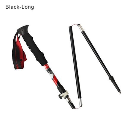 Sammenleggbare gåstaver, sammenleggbare turstaver SVART LANG LANG