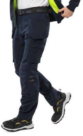 Arbetsbyxor Fristads Herr Hantverkarbyxa stretch 2596 GLWS, Mörk marinblå Arbetskläder