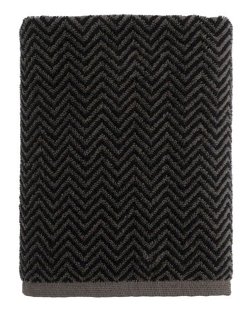 Halvor Bakke Verbier Håndkle Sort 70x140