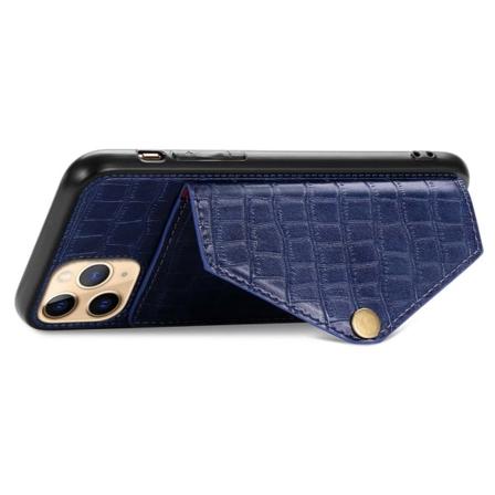 Elegant Skal med Korthållare - iPhone 11 Pro Max Blå