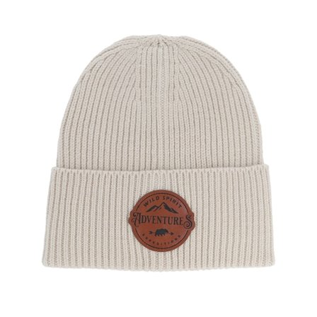 Wild Spirit - Beige cuff Bonnet - Adventures Expedition Oatmeal Oversized Beanie @ Hatstore