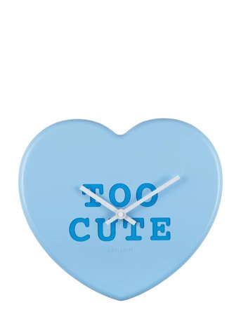 KARLSSON | Wall Clock Heart Candy Soft Blue | H:27CM
