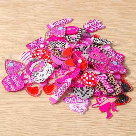 10pcs Mix Resin Christmas Santa Claus Tree Love Heart Charms Pendants for Jewelry Making Drop Earrings Necklace DIY Crafts Gifts