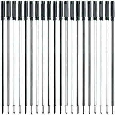 20 stk. Cross Pen-patroner med svart blekk