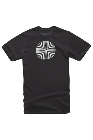 T-Shirt Alpinestars Oscar Spiral Sort/Hvid S