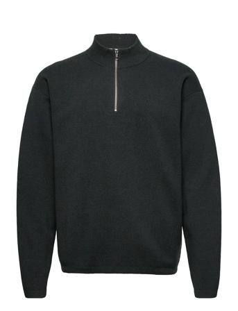 M. Ethan Sweater Knitwear Half Zip Pullover Grön Filippa K