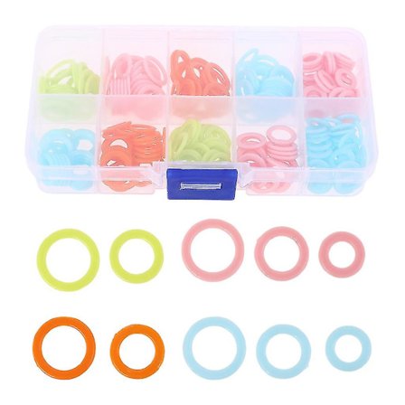 240 stk Runde Strikkemarkeringsringer - Sirkler - Markører - Hekle Verktøy