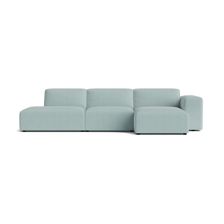 Soma chaiselong sofa, højrevendt | Open end - Lincoln Pastel Blå - 336x147x75 - Sofa, chaiselong