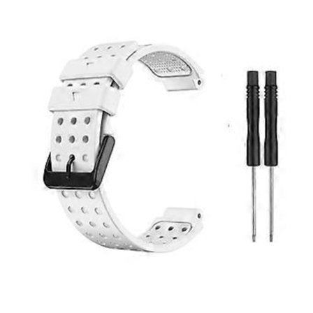 Armband för Garmin Approach S20 Monokromt Armbandsur, Silikon Ersättningsarmband för Garmin Approach S20 (Vit)
